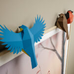 paper sculpture bird