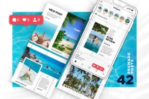 instagram template travel agency