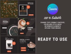 coffee shop instagram story template