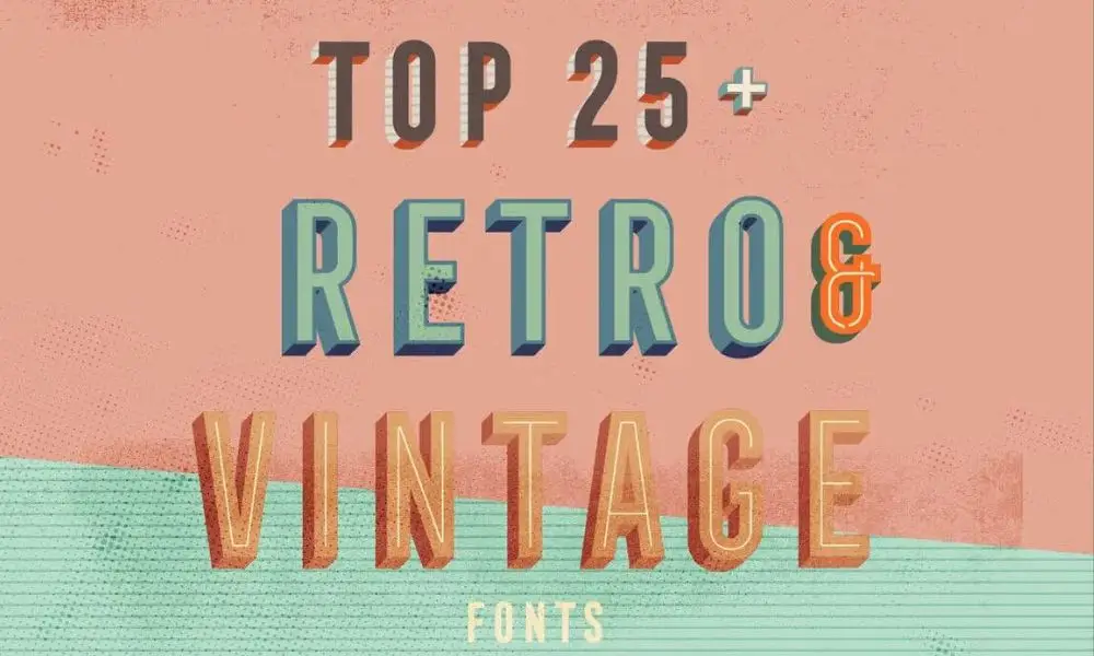 vintage fonts